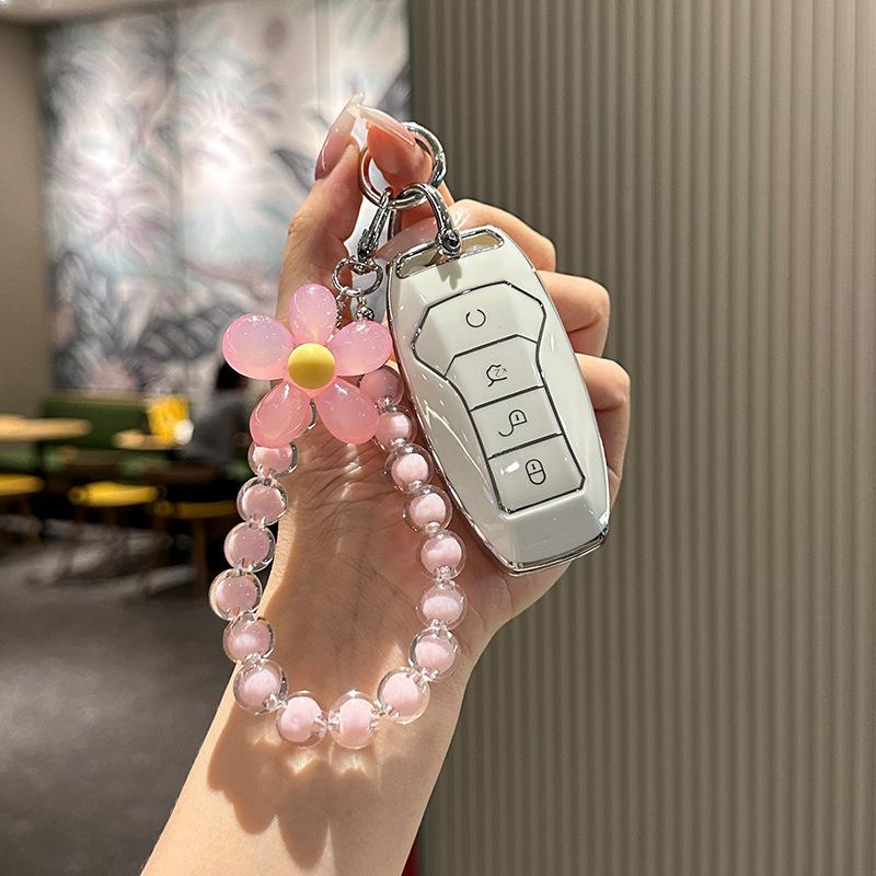 Tpu Car Key Case Remote Cover Shell Holder Female Chain For Byd New Atto 3 Qin Song Plus Dmi Han Tang Dolphin Seal U Sealion 07