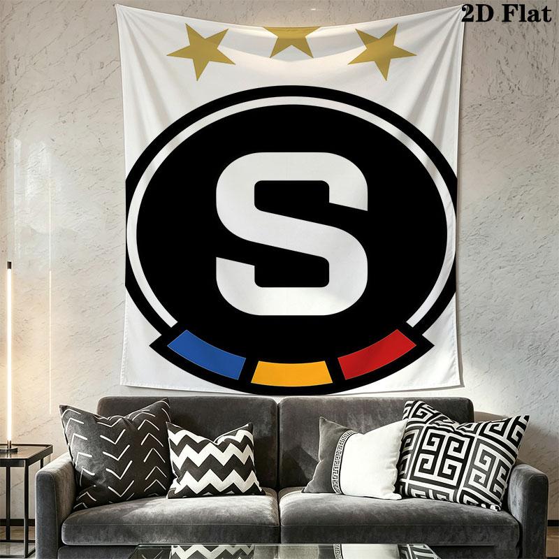 AC Sparta Praha Wall Hanging Printed Fabric Blanket Decorative Tapestries for Bedroom Living Room Home Decor