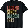 Legend 1945 80th Birthday Gifts for Men Women 80 Year Old T-Shirt | eBay
