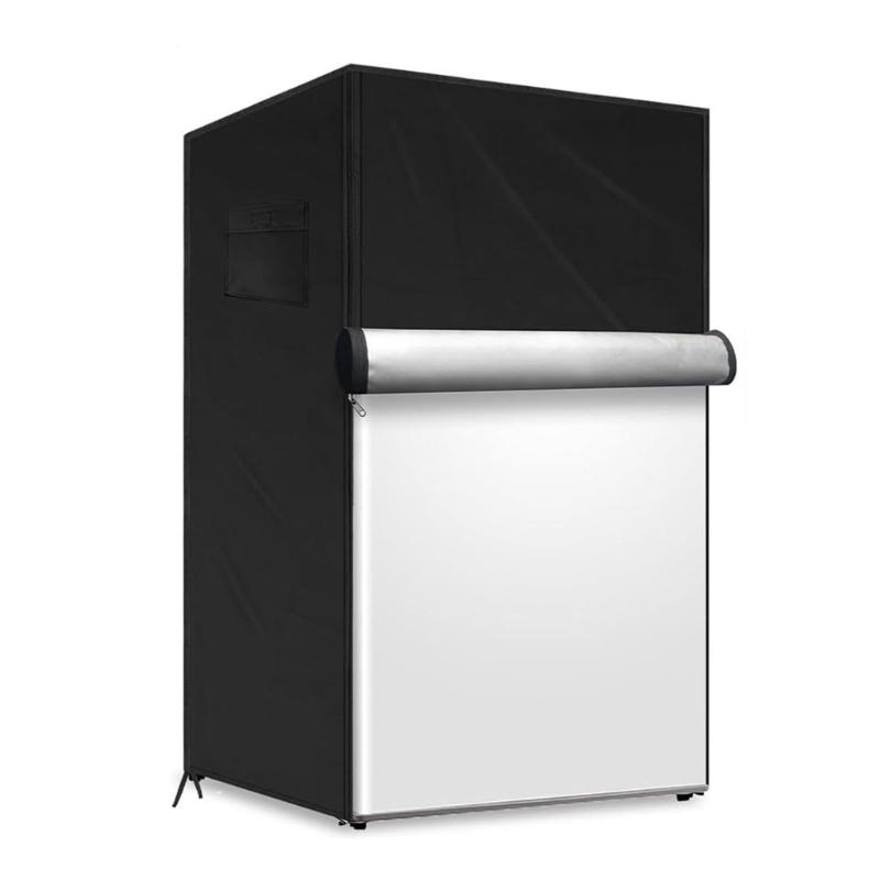 Outdoor Use Upright Freezer Cover Water Resistant Oxford Fabric Protectors Fits 56x58x86cm Compacts Refrigerators Dustproof