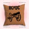 Federe Cuscino Banda Rock A-ACDC Cantante Cool Cartone Animato Divano Decorativo Casa Stampa Double-sided Corto Peluche Carino Federa Cuscino