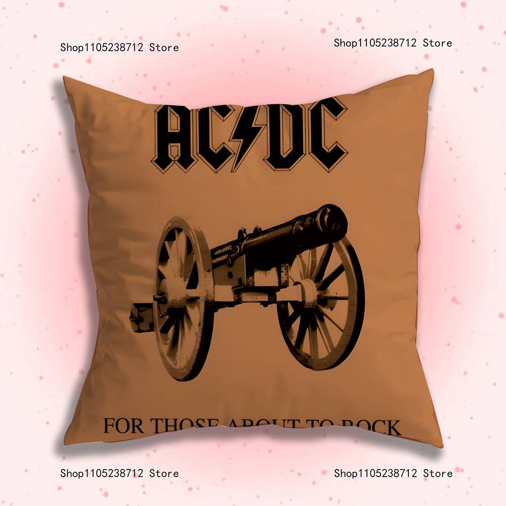 

Крутые чехлы на подушки с изображением певца A-ACDC Rock Band, мультяшные, декоративные для дивана, для дома, двусторонняя печать, короткий плюш, милые чехлы на подушки 12x12Inch
