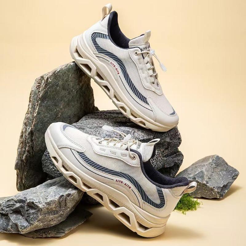 Men S Breathable Mesh Low Top Athletic Shoes Shock Absorbing Summer Casual Sneakers