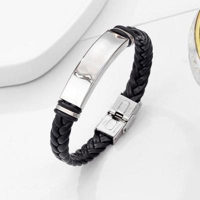 Onm Friendship Bracelet Layered Jdt Twisted Leather Fashion B (39914645)
