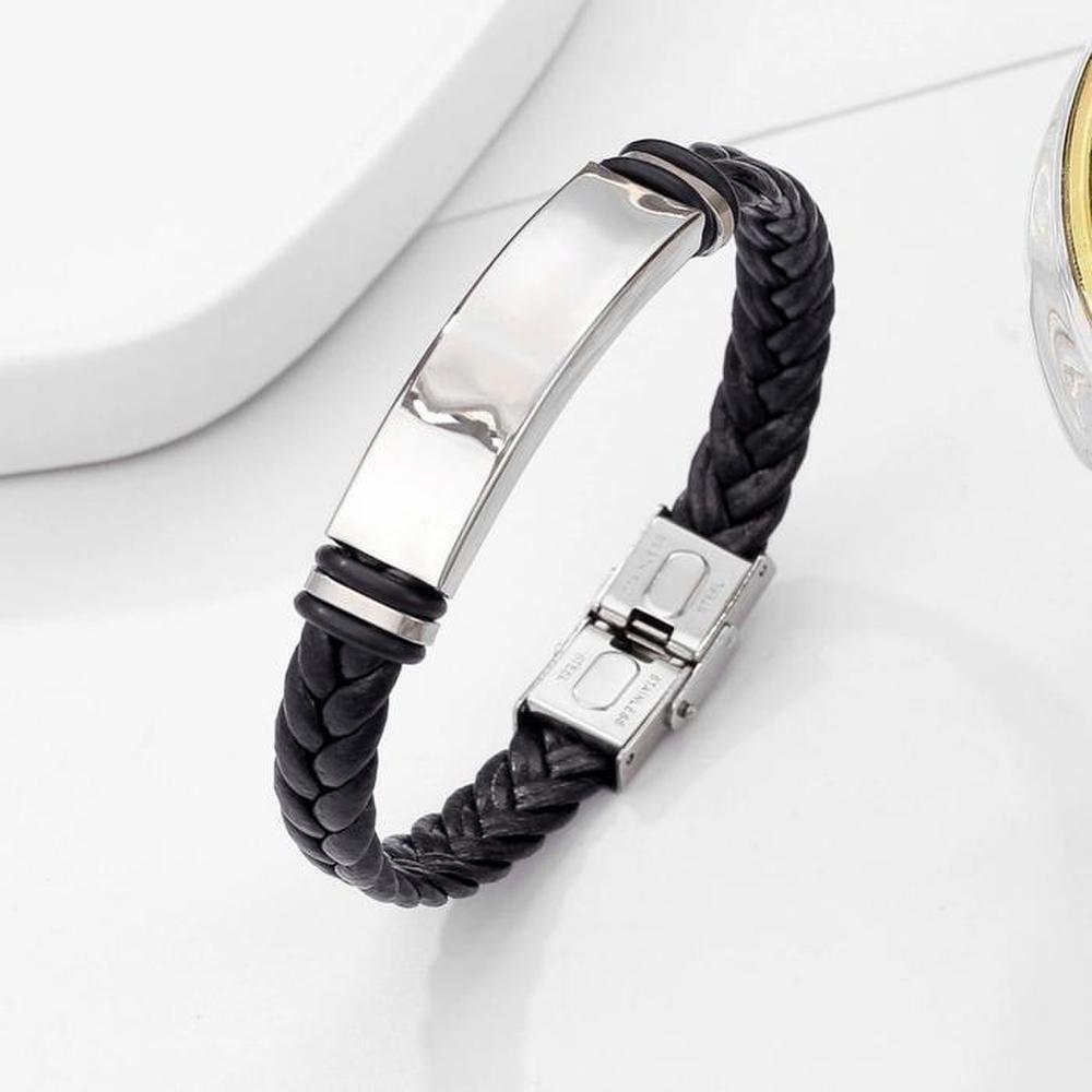 [Onoma] Onm Friendship Bracelet Layered Jdt Twisted Leather Fashion B (39914645)