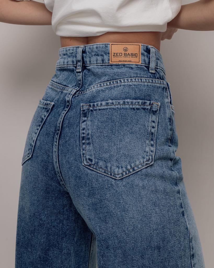 Blugi de damă ZEO Basic 4635 34 albastru deschis