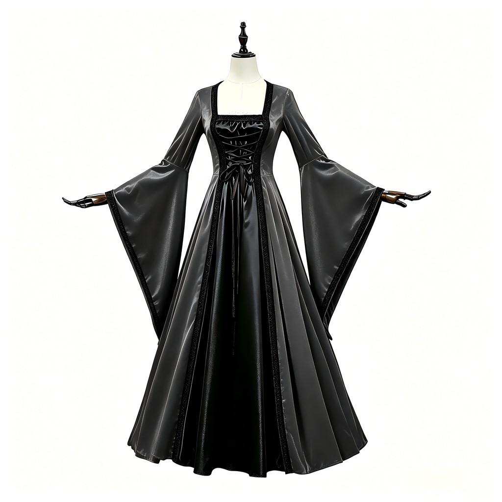 Abito Medievale Rinascimentale Con Corsetto Per Cosplay ed Eventi in Costume
