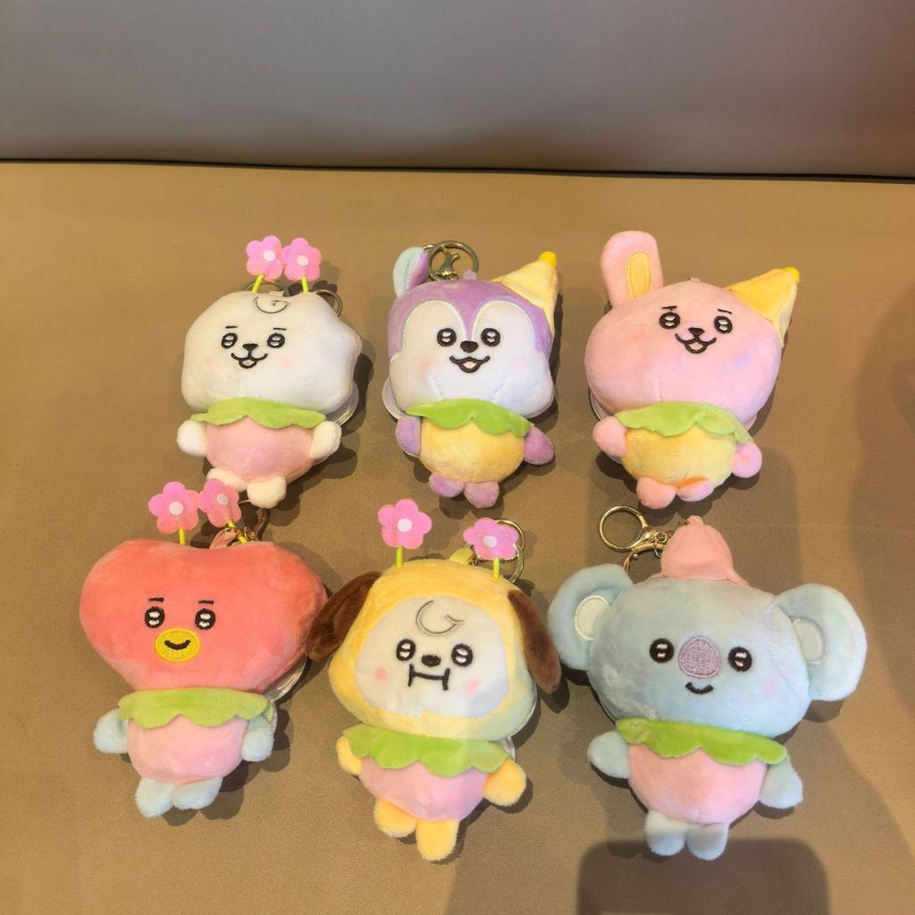 BT21 BTS Bee Series Plush Keychain Bag Charm Gift