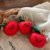 Eco-Friendly Felt Green Vegetable Keychain Adorable Lightweight Bag Pendant Schoolbag Ornament for Students Daily Use