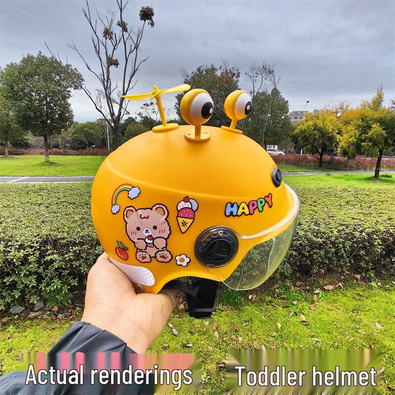 3C Certified Children's Universal Helmet - Four Seasons, Boys & Girls, Electric/Battery Cars, Summer Half Helmet