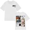 Rapper Milo J 166 Album Tour Merch Tshirts Mens Women Harajuku Hip Hop Pop Music Tshirts Summer Pure Cotton Short Sleeves Top