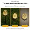 Three-purpose Solar Outdoor Ice Brick Lamp Solar-powered Garden Stake Light-Energy-Efficient,Waterproof Outdoor Lawn Lamp