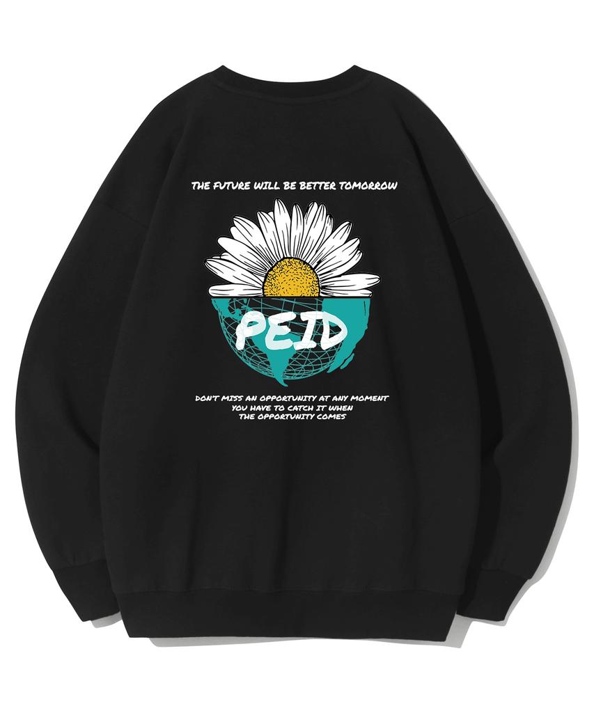 Peideu Pd Half Daisy Oversized Sweatshirt 2 Colors
