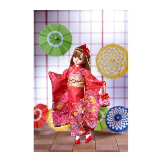 Takara Tomy Licca-chan Doll LD-30 Kimono Licca-chan Beni Dress-up Pretend Play Toy Ages 3 and up