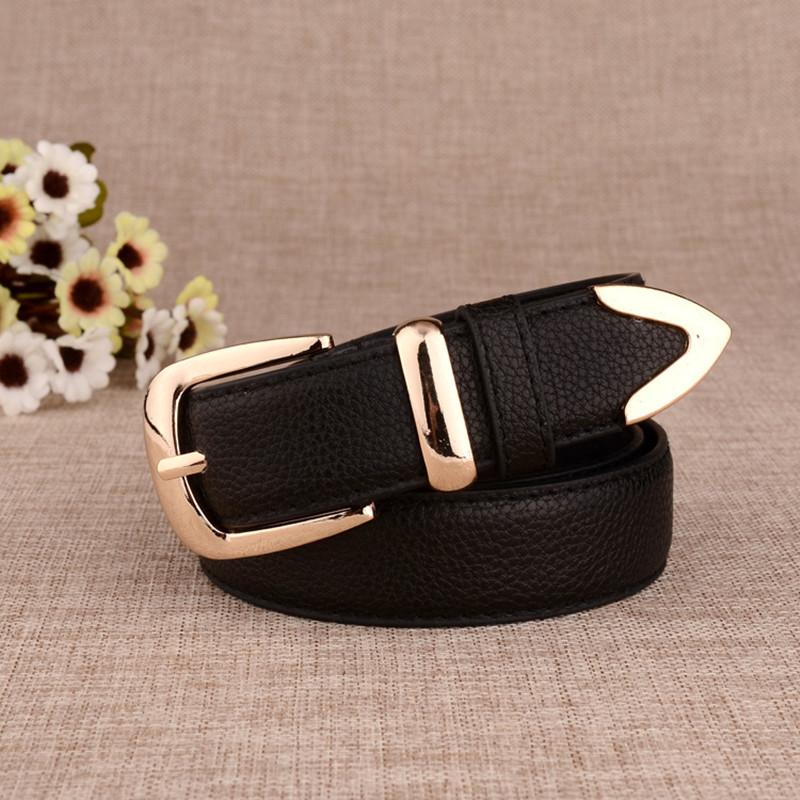 Alloy Buckle Women's Belt PU Leather Versatile Women's Belt Girls Pants Jeans Fashion Belt