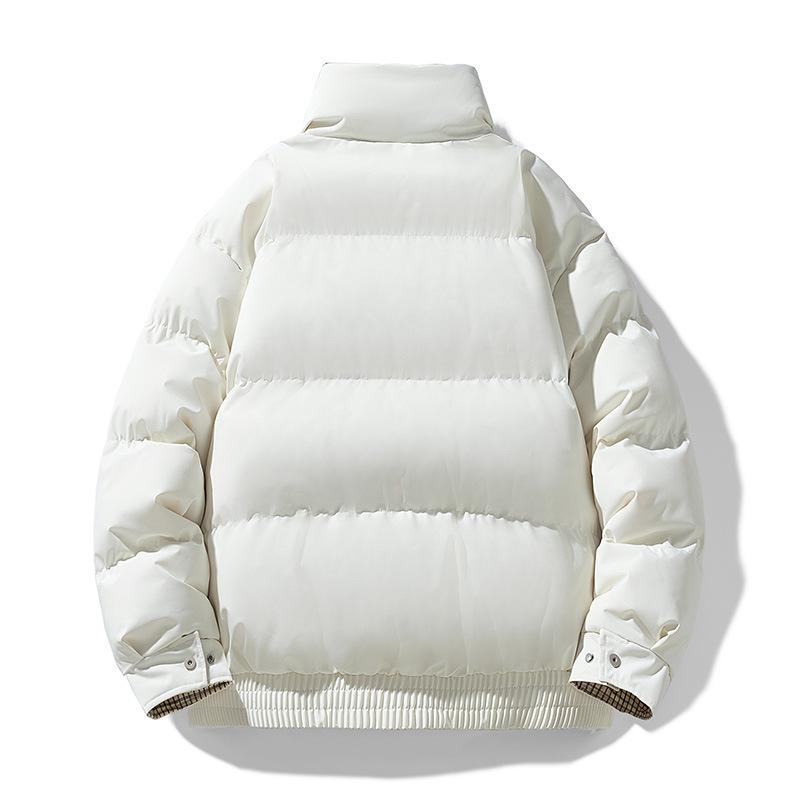 Men's Daily Short Cotton Jacket Casual Style Warm Winter Coat