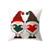 Merry Christmas Cute Dwarf Print Pattern Cushion Cover Home Living Room Sofa Decoration Polyester Pillow Pillow Cover