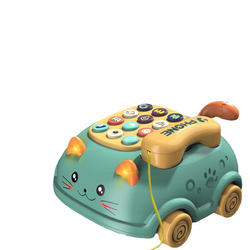 Children's Bilingual Cat Telephone Early Education Toy