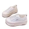 Summer New Thick-soled Heightening Mesh Breathable Casual Shoes Women's Versatile Sports Little White Shoes Board Shoes Women