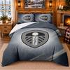 Printed 3Pcs Bedding Set Leeds United Pattern Bed Sheet Pillowcase For Bedroom Decor