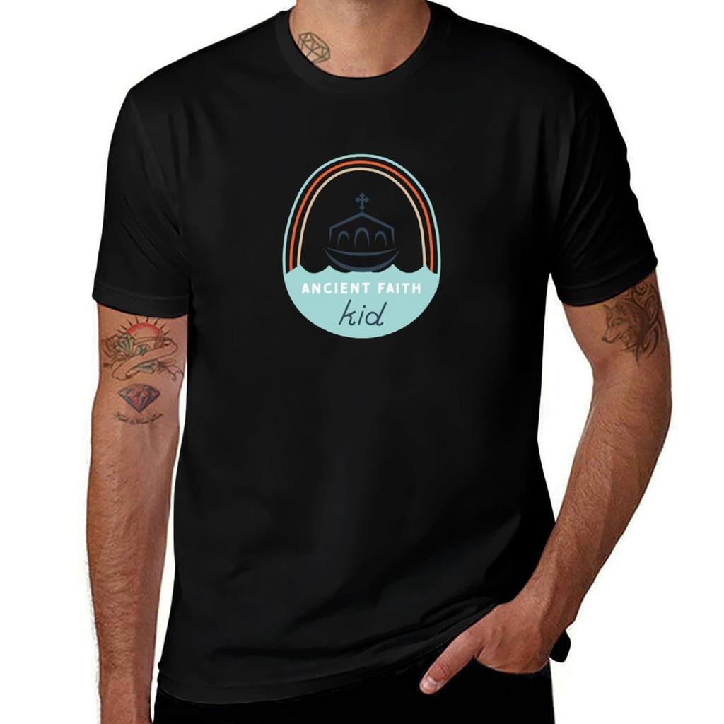 Ancient Faith Kid for light colored clothing TShirt t shirts for man graphic tees man t shirt designer TShirt