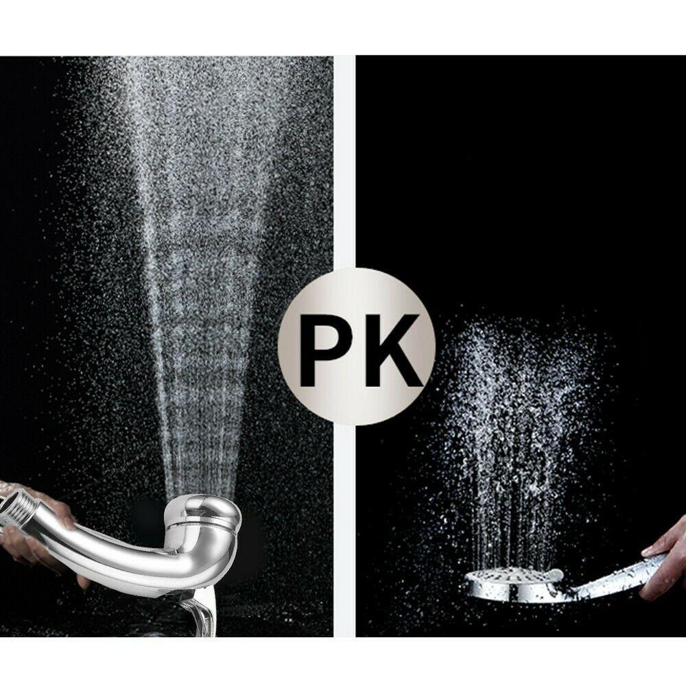 RV Hand Held Shower Head On Off Switch Chrome 3 Spray Water Pressure Hose-Camper