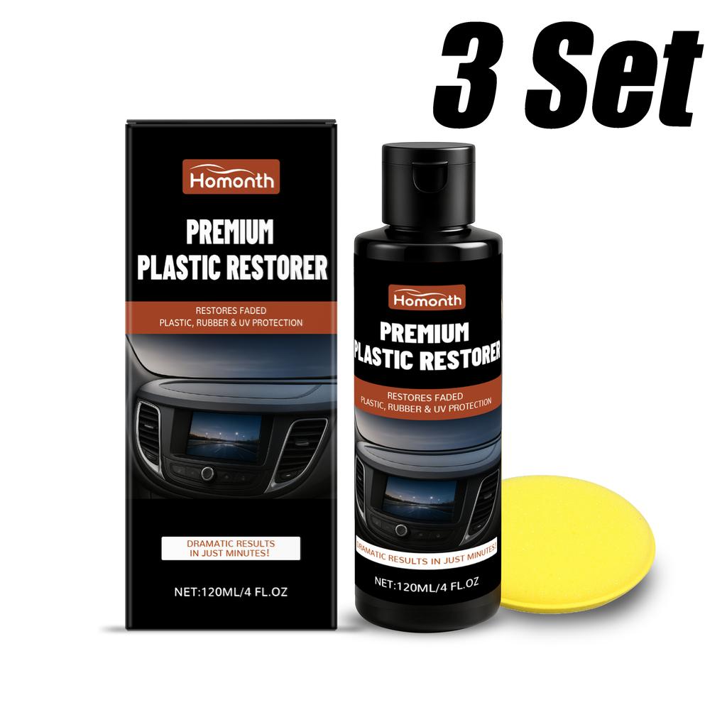Car Plastic Restorer Back To Black More Gloss Cleaning Maintenance Car Universal Leather and Plastic Repair Polishing Wax Set