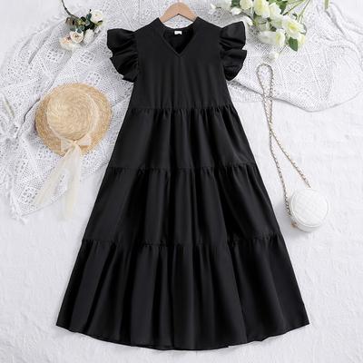 Girls' Dresses Children's Clothing Summer Children's Trendy Flying Sleeves Big Swing Korean Version Princess Dresses