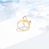 Flower Fairy Series, Bow Ladder Diamond Ring, Beautiful Luxury Imitation Diamond Ring Temperament Woman
