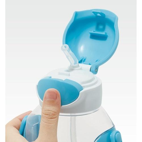 Skater Water Bottle with Straw 530ml Straw Water Bottle One Push Children's Doraemon Line Design Sanrio PDSH6DX-A