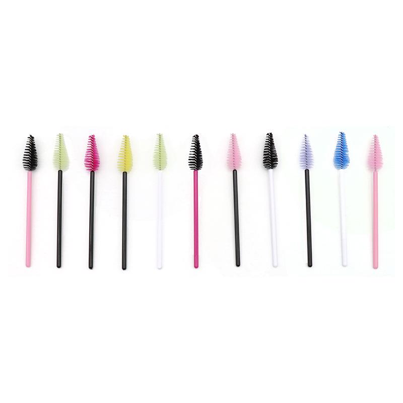 Water Drop Mascara Brush & Eyelash Comb Set - 25 Pack Nylon Curler & Eyebrow Brush for Extensions