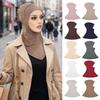 Comfortable Full Coverage Hijab Caps Cotton Elastic Islamic Bottoming Hat Breathable Soft Underscarf Hair Loss