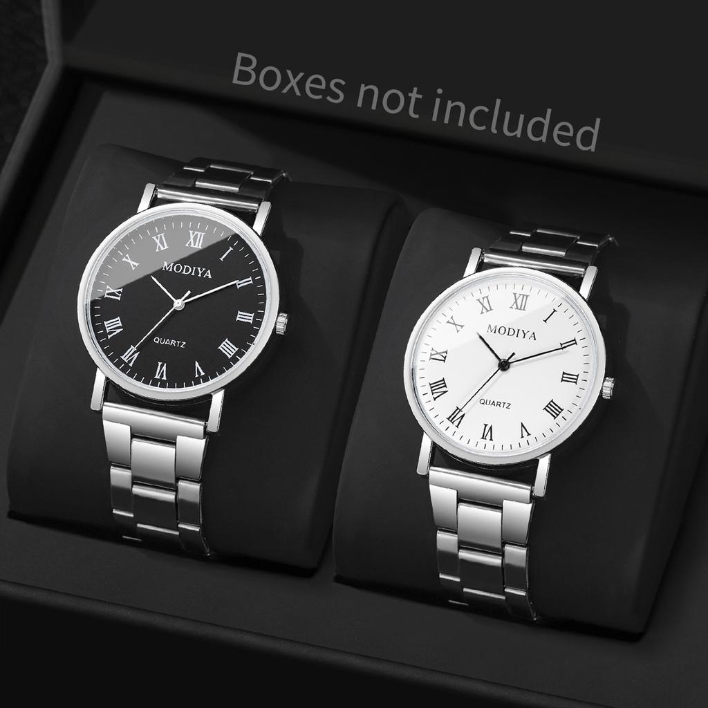 2PCS/Set Men Business Watches Fashion Analog Quartz Watch Reloj Hombre