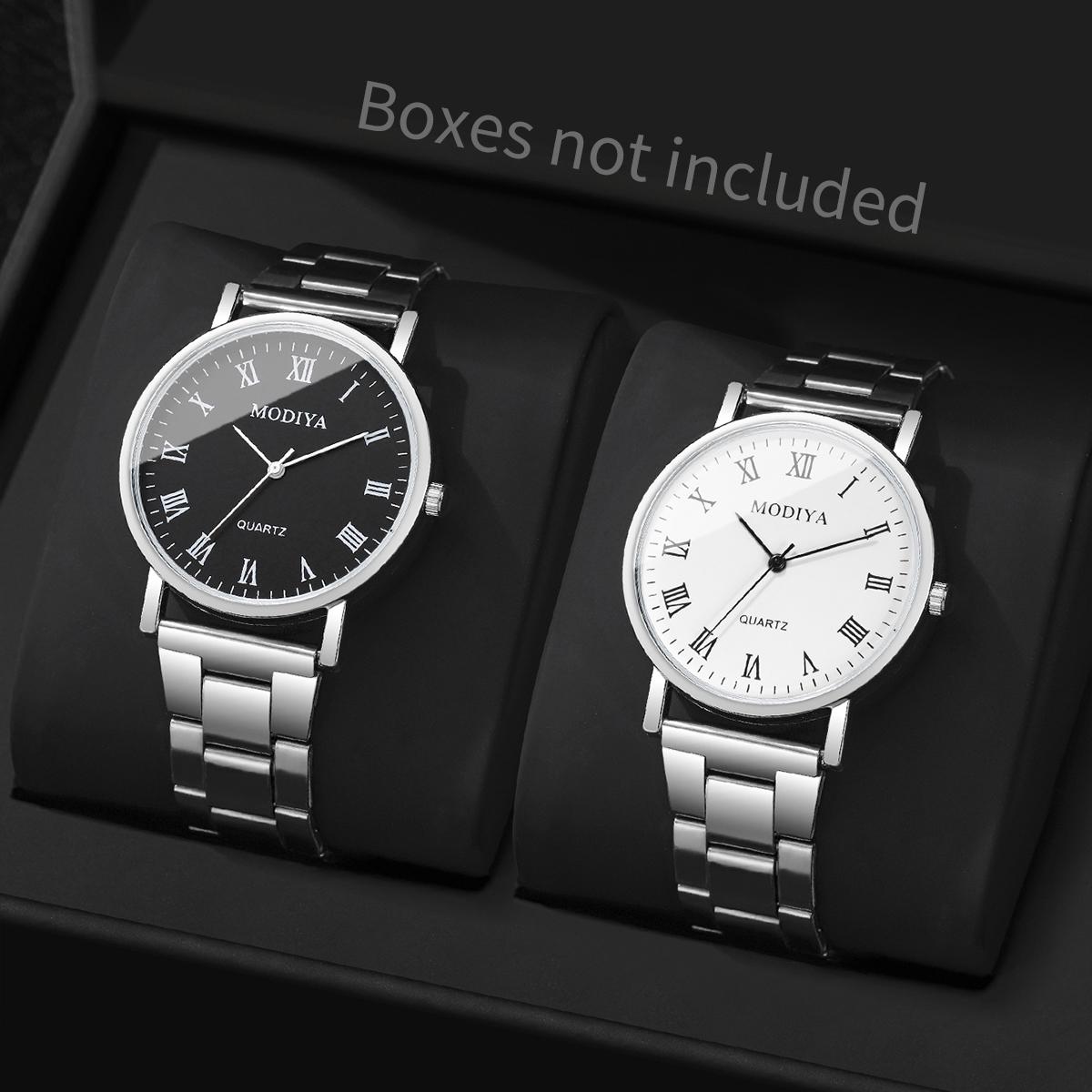 

2 шт./компл. Мужские деловые часы Модные аналоговые кварцевые часы Reloj Hombre