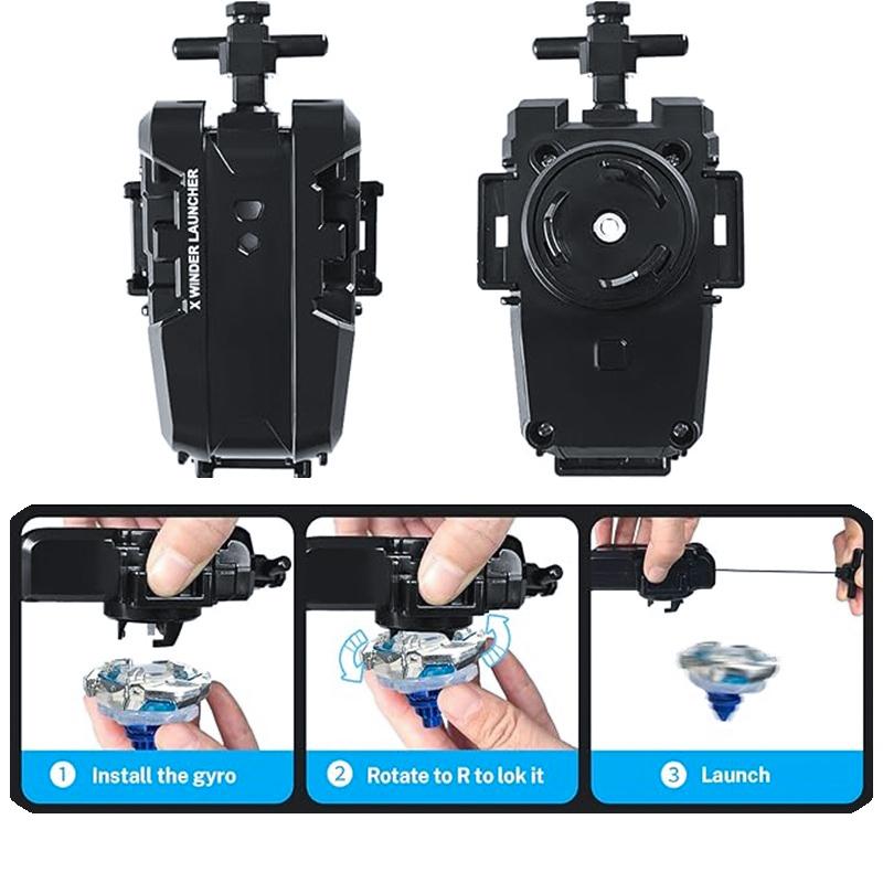 Gyro Toy Rotating Metal Gyroscope With Pull Wire BX-00, BX-45 Gyro Combat Toy BX Series Launcher Accessory Part