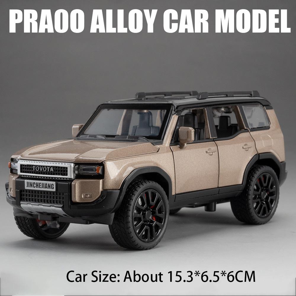 

1:32 scale Prado car model toy doors opened sound light models pull back alloy diecast vehicle for boyfriend hobby collections