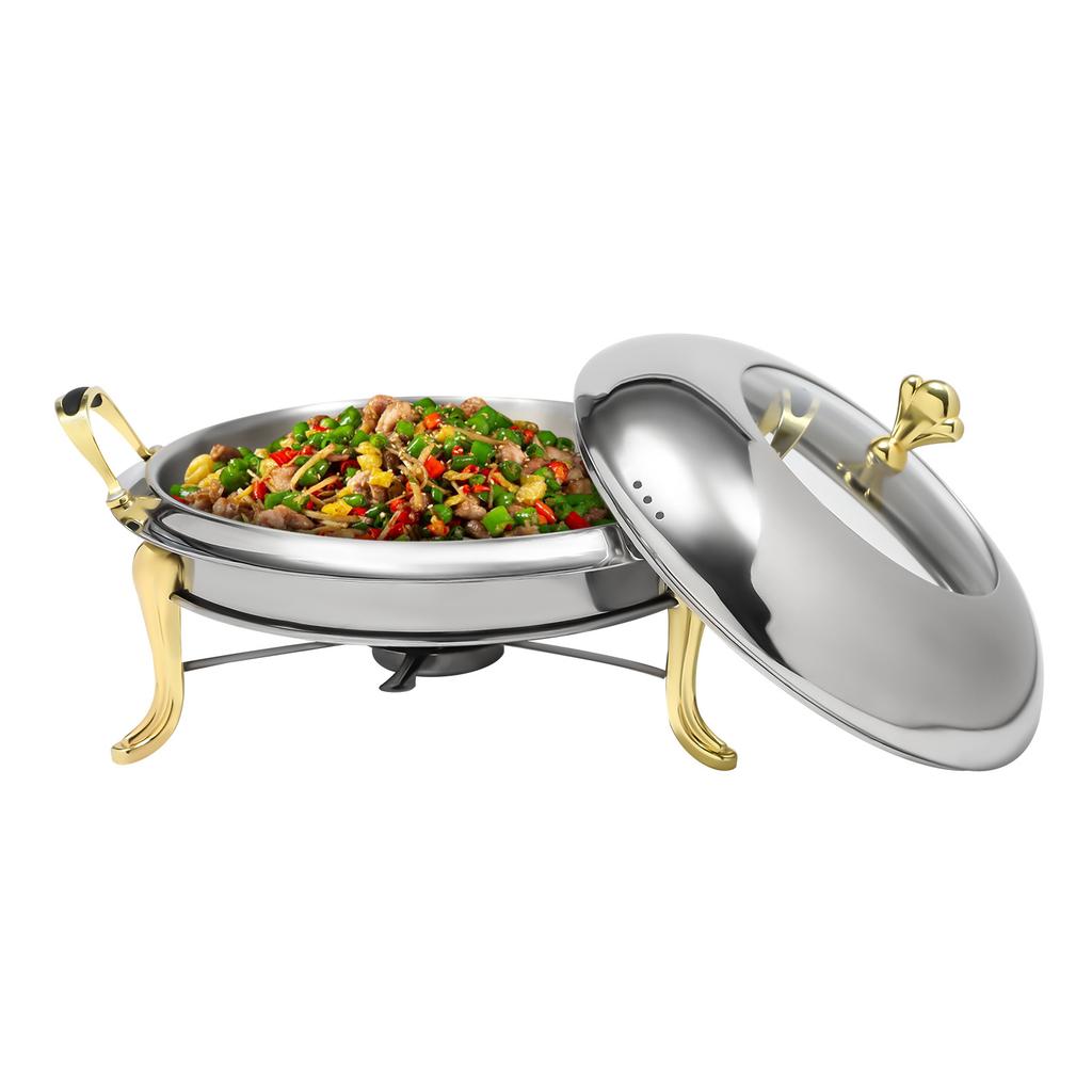 2.5l Circular  Pot Stainless Steel 24cm  Pot Buffet Heater