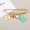 Brooch Pin Creative Shape Rust-proof Clothes Decorative Pin Jewelry Brooch
