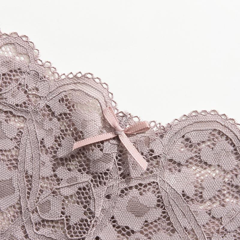 3Pcs/Set Sexy Lace Bowknot Boxer Shorts For Women Seamless Hollow Out Perspective Boyshort Female Sport Breathable Lingerie S-XL