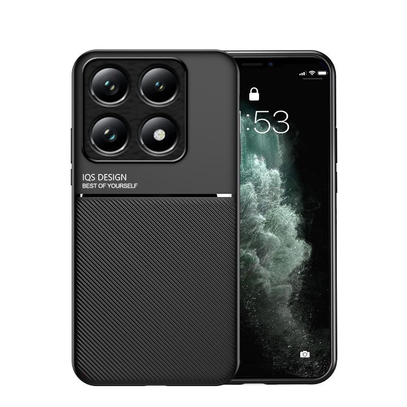 For Xiaomi 14T Pro Car Magnetic Holder Leather Case For Mi 14T Mi14T Xiaomi14T 14 T Pro 14TPro 5G Soft Slicone Shockproof Cover