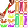 2 Stücke Kinder Spanner Spielzeug Stretch TPR Stressabbau Bunte Kleinkinder Arm Krafttraining Widerstandsband Dekompression Expander Seil Spielzeug