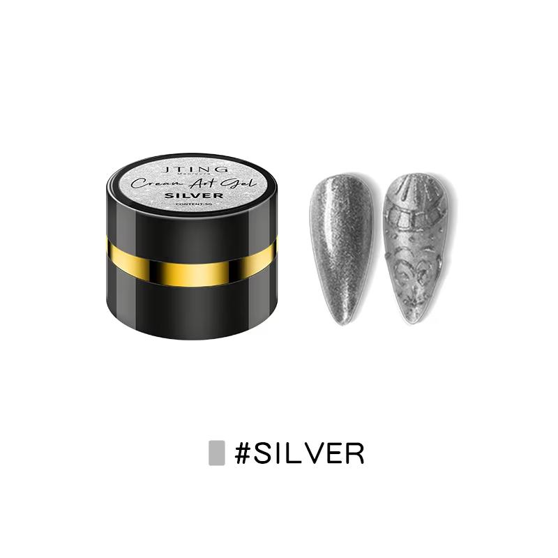 

JTING Одношаговое окрашивание Креативная рельефная живопись Гель для тиснения Стойкий крем для ногтей Арт Тисненый гель 4 цвета