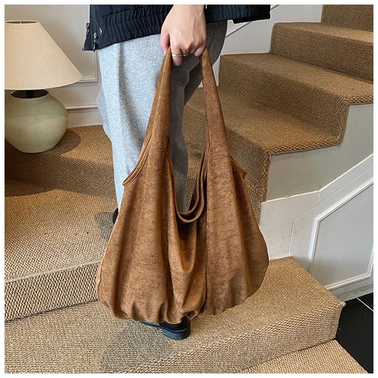 Korean Retro Leopard Print Women's Shoulder Tote Bag