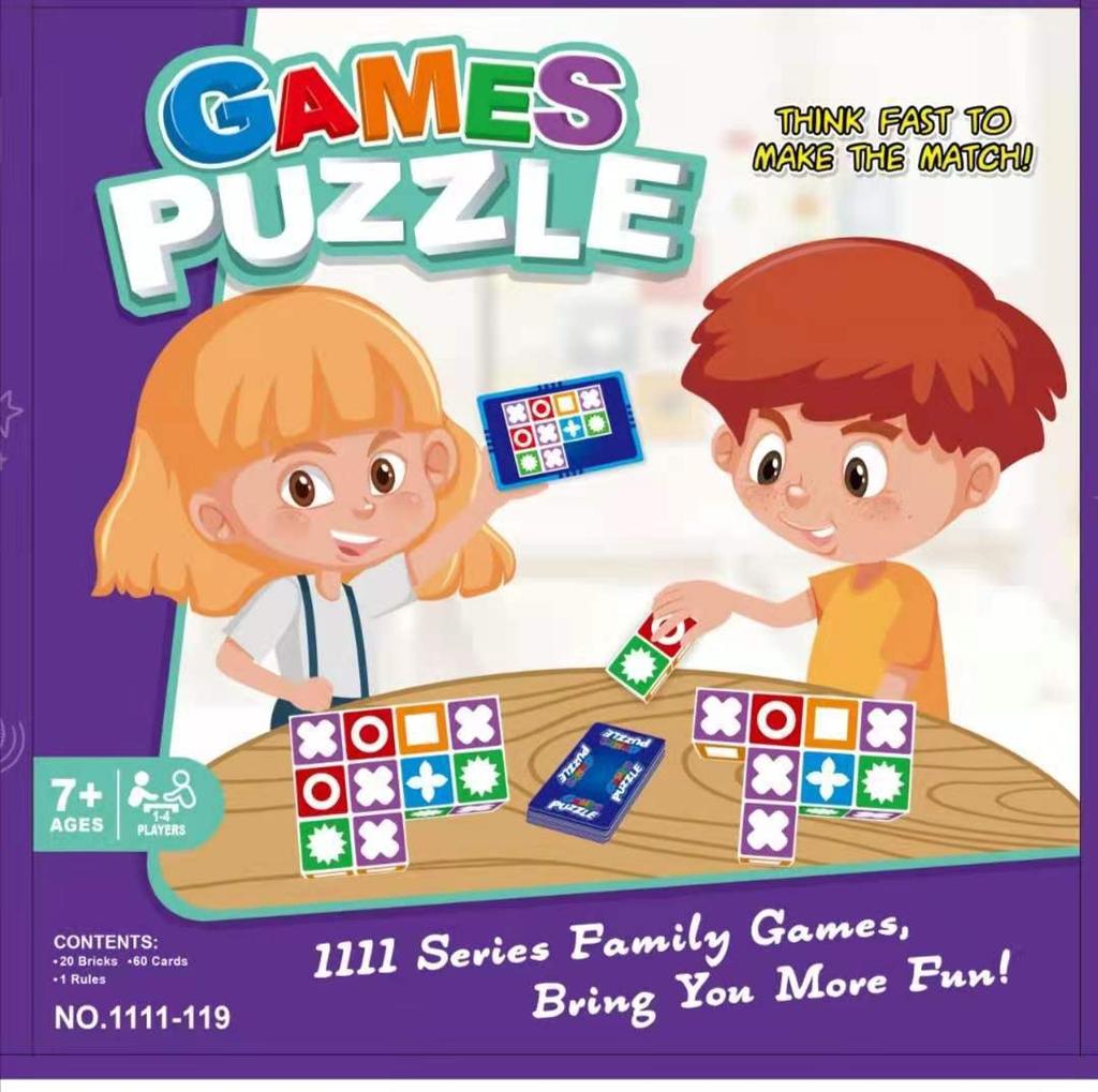 Puzzle Logik Zuordnungsspiel - Interaktives Brettspiel für Kinder und Familie
