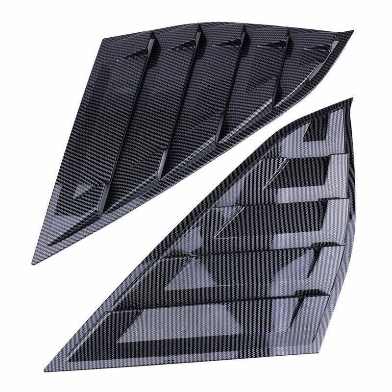 For Honda Accord 10th Gen 2018- Car Rear Window Quarter Louver Shutter Cover Side Vent Trim Scoop ABS Exterior Accessories