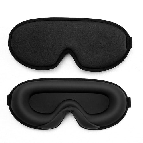 

3D Eye Mask for Sleeping, 99.99% Light Blocking, High Light Blocking, Breathable, No Pressure, Lightweight, Adjustable Size, Promotes Sound Sleep, Ide