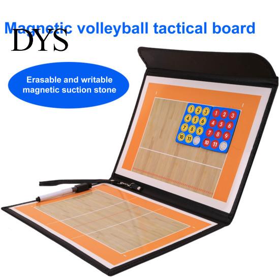 Handheld Dry Erase Clipboard Foldable Volleyball Coaching Board with Pen Lightweight Portable Teaching Tool