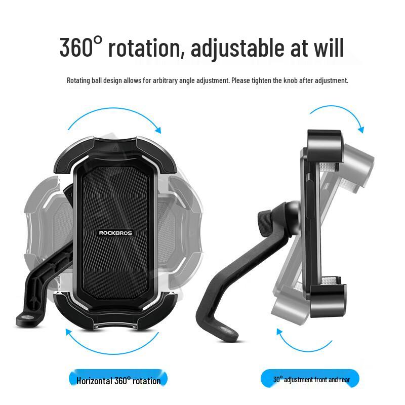Rockbros Anti-Shake Phone Holder for Bikes & Motorcycles