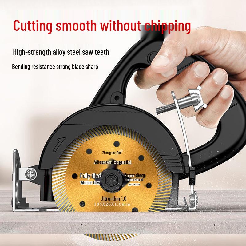 Ultra-Thin Red Diamond Blade for Porcelain, Vitrified, and Marble - No Chipping, Dry Cut