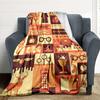 1pc Harry Potter Magic Wizard Flannel Throw Blanket - Lightweight Soft Warm All-Season Blanket for Sofa, Bed, Travel, Camping  L1029059